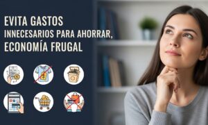 Evita gastos innecesarios para ahorrar, economía frugal