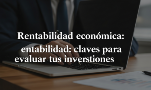 Rentabilidad económica: claves para evaluar tus inversiones